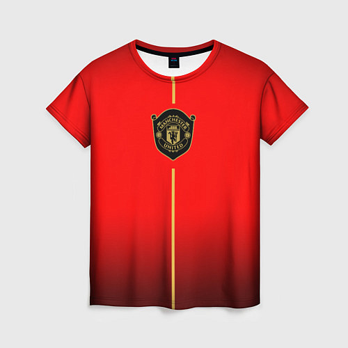 Женская футболка Манчестер Юнайтед лого 2020 / 3D-принт – фото 1