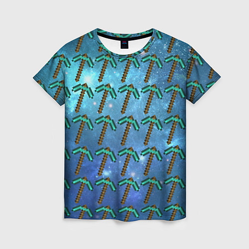 Женская футболка Майнкрафт Кирка / 3D-принт – фото 1