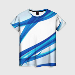 Футболка женская STRIPES BLUE, цвет: 3D-принт