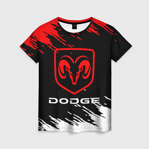 Женская футболка DODGE / 3D-принт – фото 1