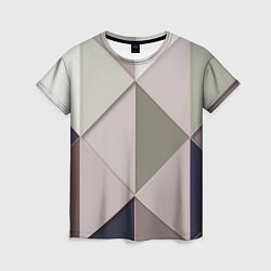 Женская футболка Треугольники