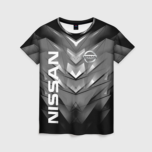 Женская футболка NISSAN / 3D-принт – фото 1