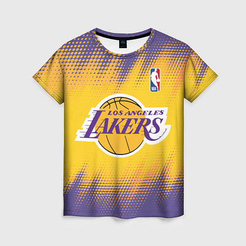 Женская футболка Los Angeles Lakers / 3D-принт – фото 1
