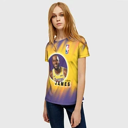 Футболка женская LeBron James, цвет: 3D-принт — фото 2
