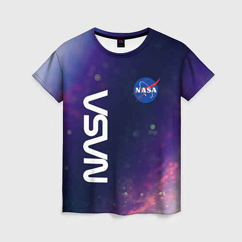 Женская футболка NASA НАСА / 3D-принт – фото 1