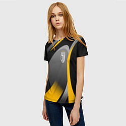 Футболка женская Juventus Uniform, цвет: 3D-принт — фото 2
