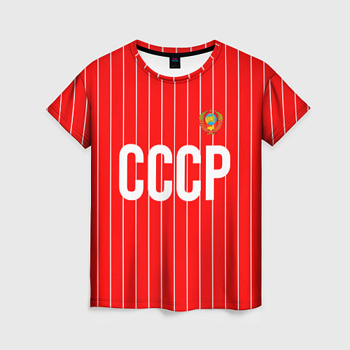 Женская футболка Форма сборной СССР / 3D-принт – фото 1