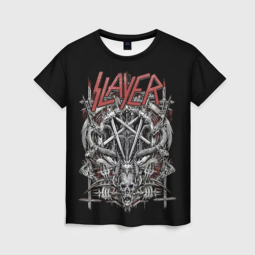 Женская футболка Slayer / 3D-принт – фото 1