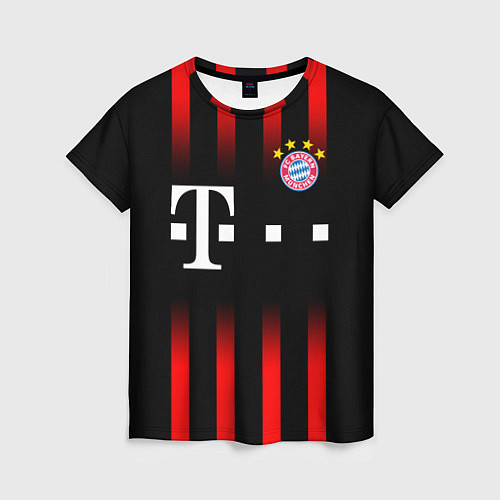 Женская футболка FC Bayern Munchen / 3D-принт – фото 1