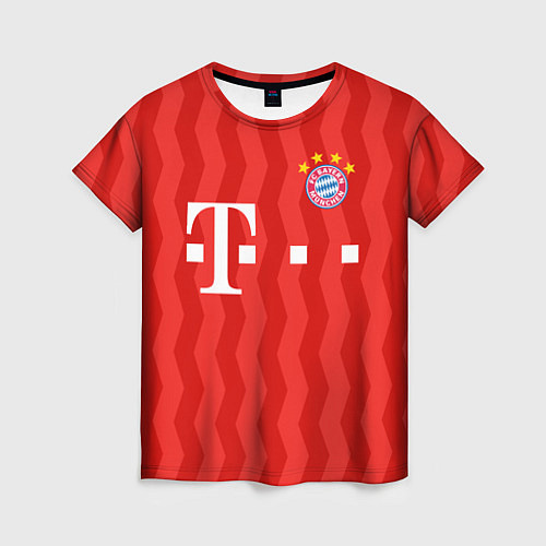 Женская футболка FC Bayern Munchen униформа / 3D-принт – фото 1