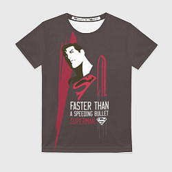 Футболка женская Faster than a speeding bullet, цвет: 3D-принт
