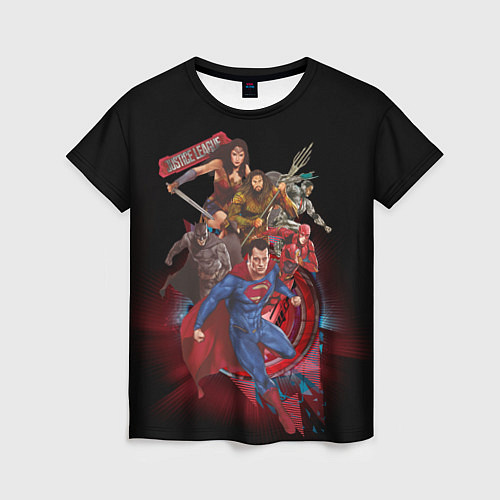 Женская футболка Justice League / 3D-принт – фото 1