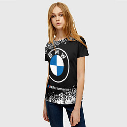 Футболка женская BMW БМВ, цвет: 3D-принт — фото 2