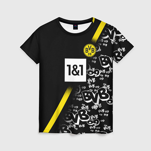 Женская футболка Dortmund 20202021 ФОРМА / 3D-принт – фото 1