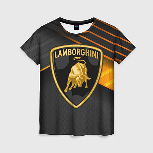 Женская футболка Lamborghini / 3D-принт – фото 1