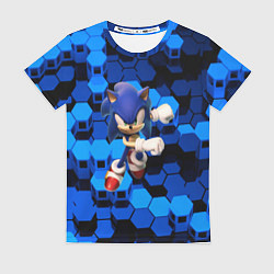 Футболка женская Sonic, цвет: 3D-принт