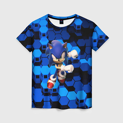 Женская футболка Sonic / 3D-принт – фото 1