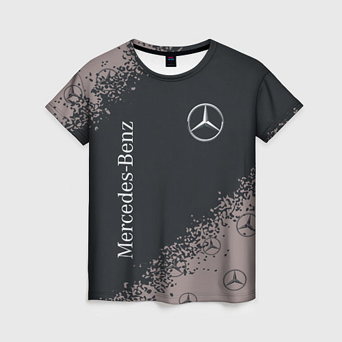 Женская футболка MERCEDES МЕРСЕДЕС / 3D-принт – фото 1