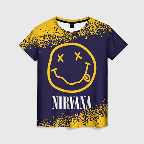 Женская футболка NIRVANA НИРВАНА / 3D-принт – фото 1
