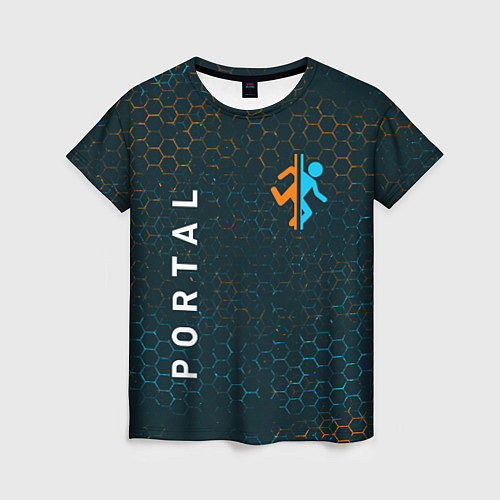Женская футболка PORTAL ПОРТАЛ / 3D-принт – фото 1