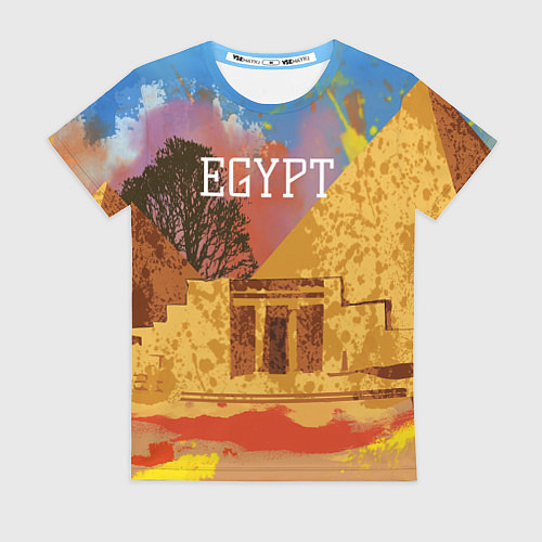 Женская футболка Египет Пирамида Хеопса / 3D-принт – фото 1