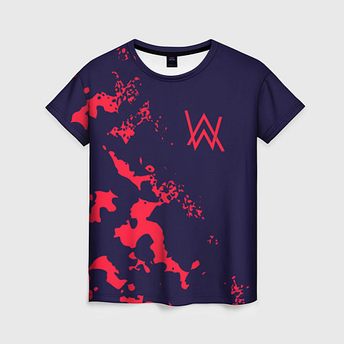 Женская футболка ALAN WALKER АЛАН УОКЕР / 3D-принт – фото 1