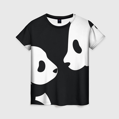 Женская футболка Panda / 3D-принт – фото 1