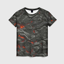 Женская футболка Застывшая лава