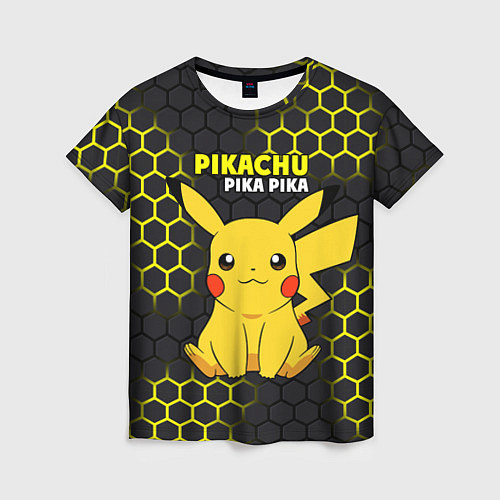 Женская футболка Pikachu Pika Pika / 3D-принт – фото 1