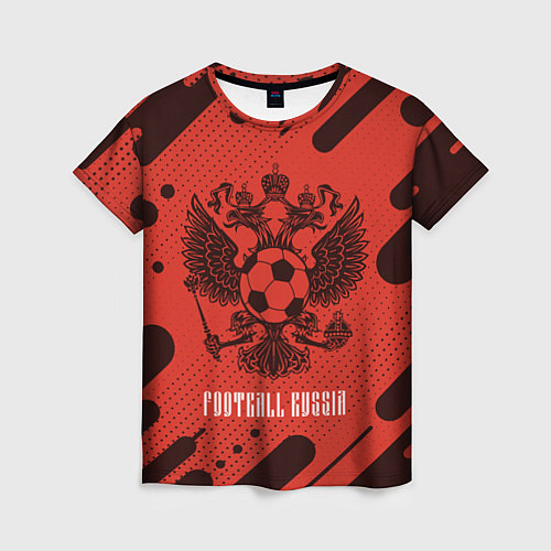 Женская футболка FOOTBALL RUSSIA Футбол / 3D-принт – фото 1