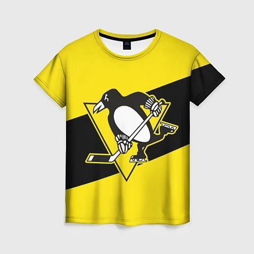 Женская футболка Питтсбург Пингвинз / 3D-принт – фото 1