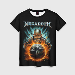 Футболка женская Megadeth, цвет: 3D-принт