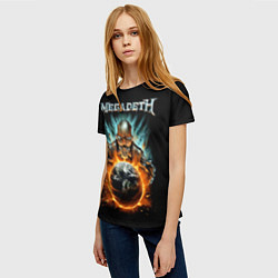 Футболка женская Megadeth, цвет: 3D-принт — фото 2