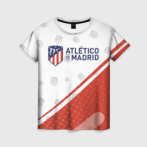 Женская футболка ATLETICO MADRID Атлетико / 3D-принт – фото 1
