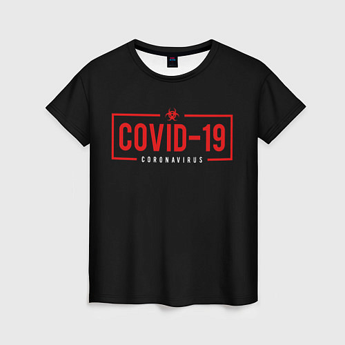 Женская футболка COVID-19 / 3D-принт – фото 1