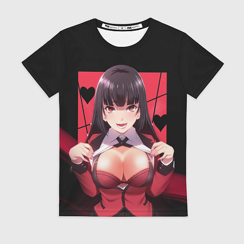 Женская футболка Юмэко Джабами Безумный азарт / 3D-принт – фото 1