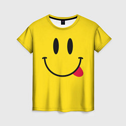 Женская футболка Смайлик милый
