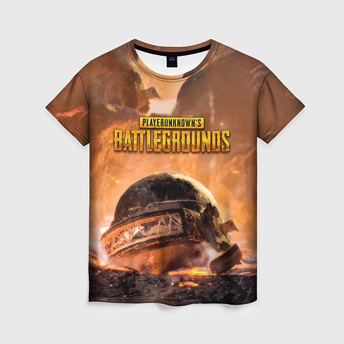 Женская футболка PlayerUnknowns Battlegrounds / 3D-принт – фото 1