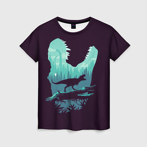 Женская футболка T-Rex / 3D-принт – фото 1