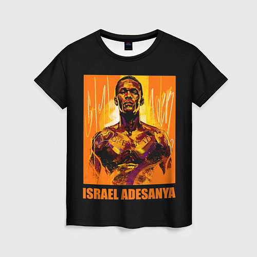 Женская футболка Исраэль Адесанья / 3D-принт – фото 1