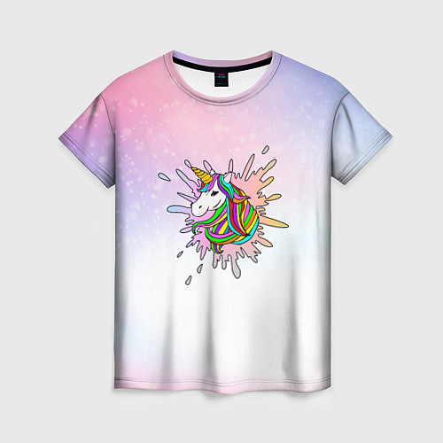 Женская футболка Единорог / 3D-принт – фото 1