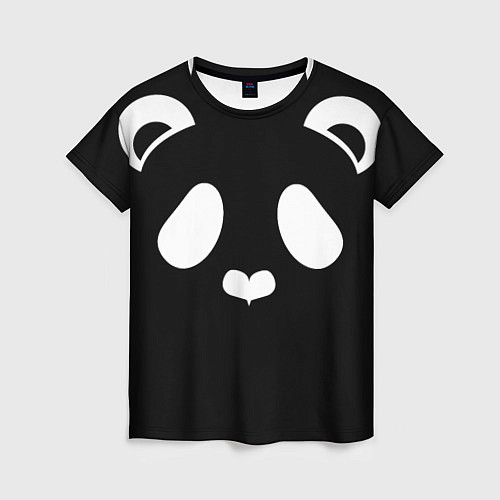 Женская футболка Panda white / 3D-принт – фото 1