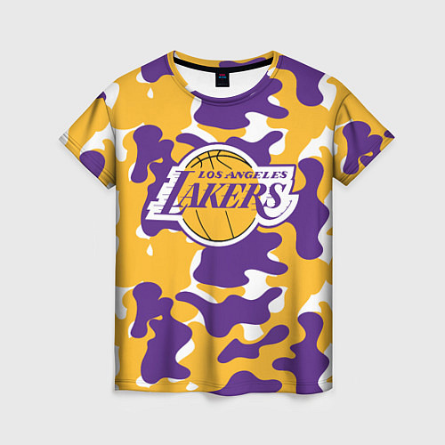 Женская футболка LA LAKERS ЛЕЙКЕРС / 3D-принт – фото 1