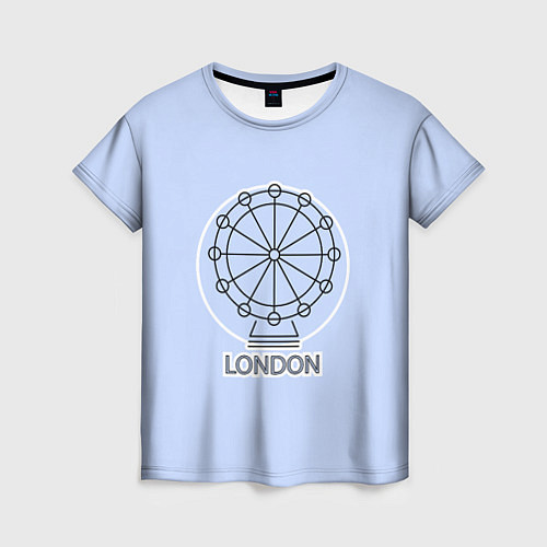 Женская футболка Лондон London Eye / 3D-принт – фото 1