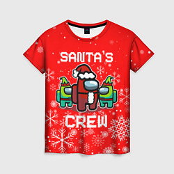 Футболка женская SANTAS CREW, цвет: 3D-принт