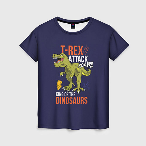 Женская футболка Тираннозавр / 3D-принт – фото 1