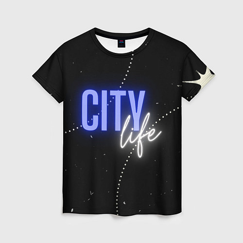 Женская футболка City life / 3D-принт – фото 1