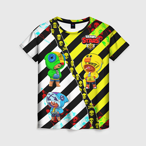 Женская футболка Brawl STARS OFF-WHITE / 3D-принт – фото 1