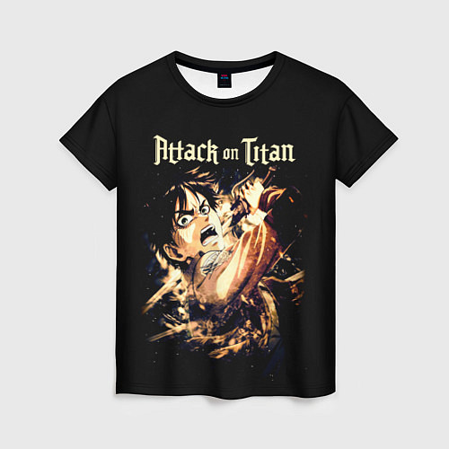 Женская футболка Атака на титанов / 3D-принт – фото 1