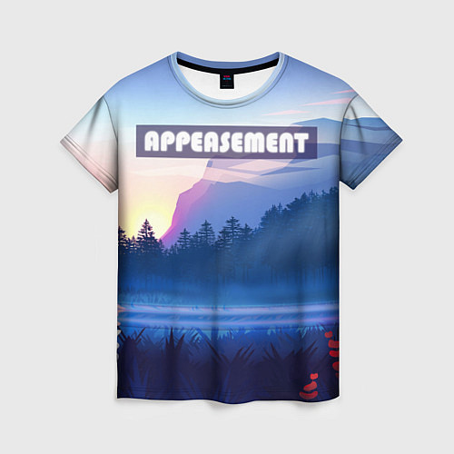 Женская футболка APPEASEMENT / 3D-принт – фото 1